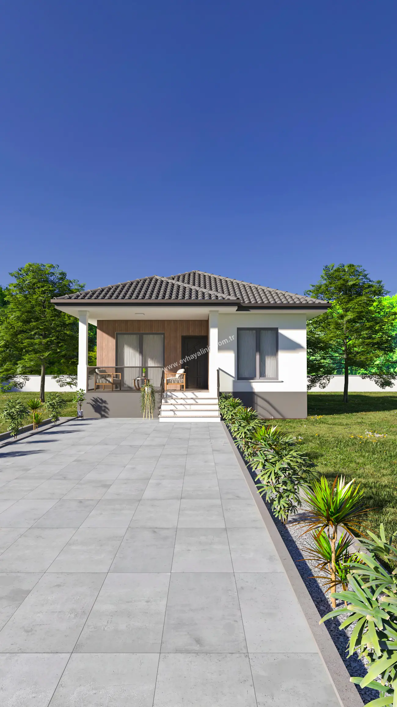 2+1 Müstakil Ev Planı